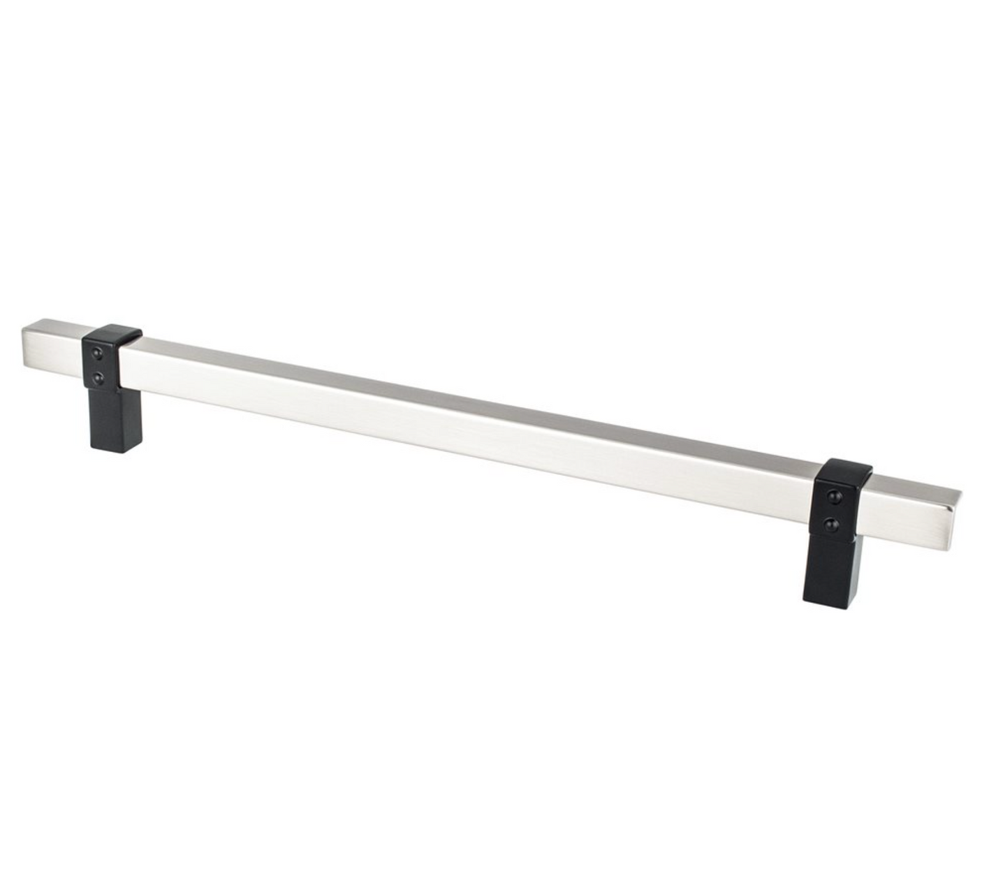 Matte Black and Brushed Nickel "Rio" Dual-Finish Cabinet Knob and Drawer Pulls - Forge Hardware Studio