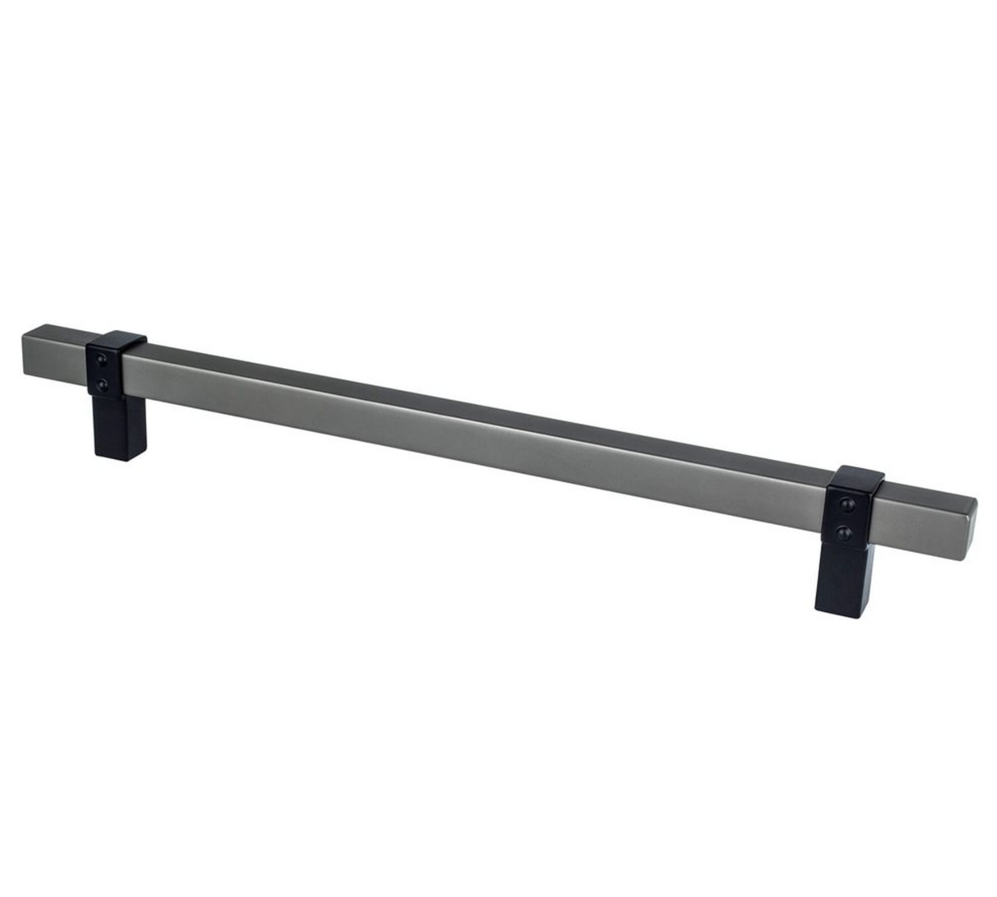 Ash Gray and Matte Black "Rio" Dual-Finish Cabinet Knob and Drawer Pulls - Forge Hardware Studio