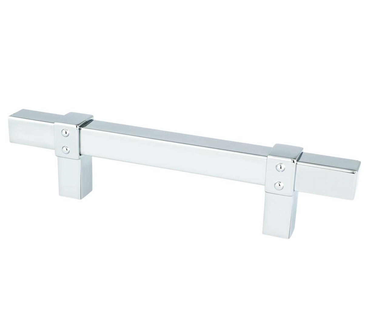 Polished Chrome "Rio" T-Bar Cabinet Knob and Drawer Pulls - Forge Hardware Studio