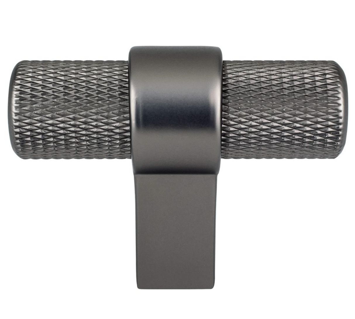 Knurled "Prelude" Ash Gray Cabinet Knobs and Drawer Pulls - Forge Hardware Studio