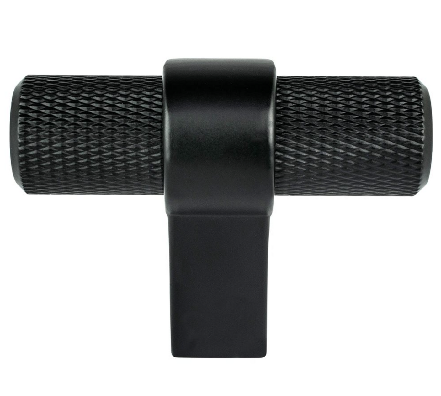 Knurled "Prelude" Matte Black Cabinet Knobs and Drawer Pulls - Forge Hardware Studio