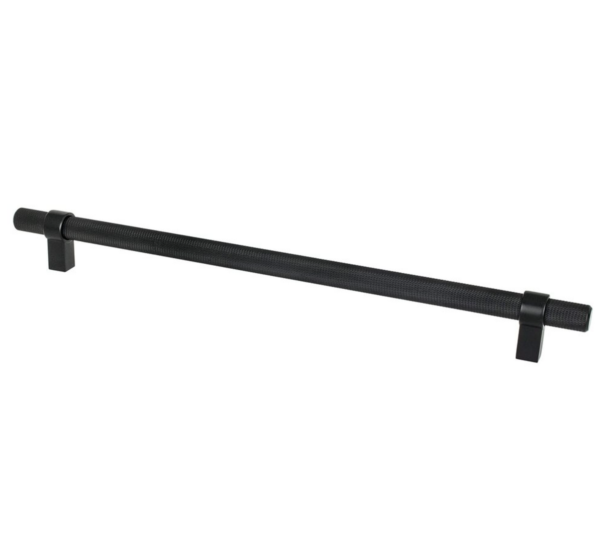 Knurled "Prelude" Matte Black Cabinet Knobs and Drawer Pulls - Forge Hardware Studio