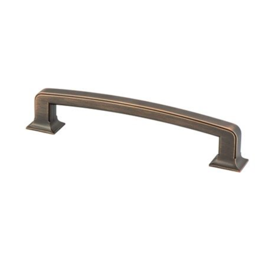 Dark Brushed Bronze "Liana" Drawer Pulls and Knobs for Cabinets and Furniture - Forge Hardware Studio