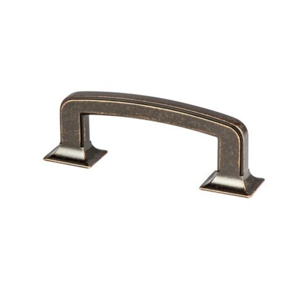 Distressed Bronze "Liana" Drawer Pulls and Knobs for Cabinets and Furniture - Forge Hardware Studio