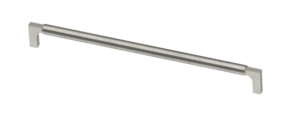 Paris Drawer Pulls and Knob in Satin Nickel - Brass Cabinet Hardware