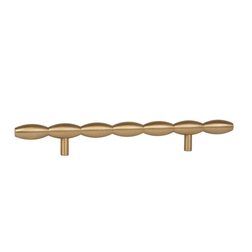 Lew's Hardware Brushed Brass Barrel Series - Brass Cabinet Hardware