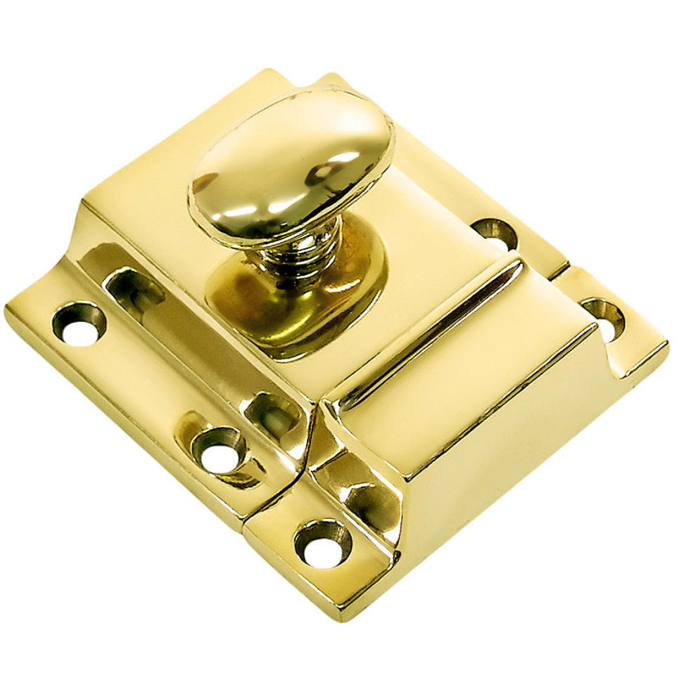 Unlacquered Brass "Eloise" Cabinet Latch Pull - Kitchen Drawer Handle - Brass Cabinet Hardware