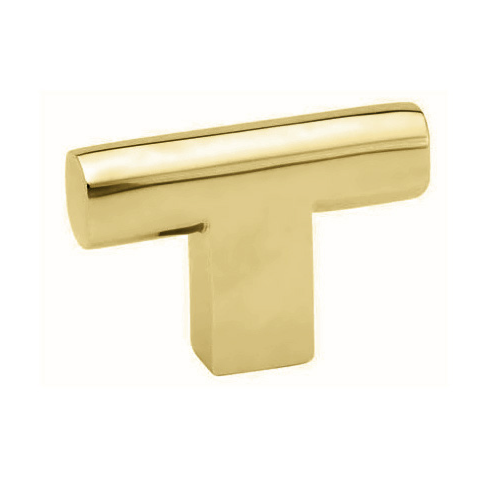 Luxe Unlacquered Brass Cabinet Pulls in Polished Unlacquered Brass - Brass Cabinet Hardware