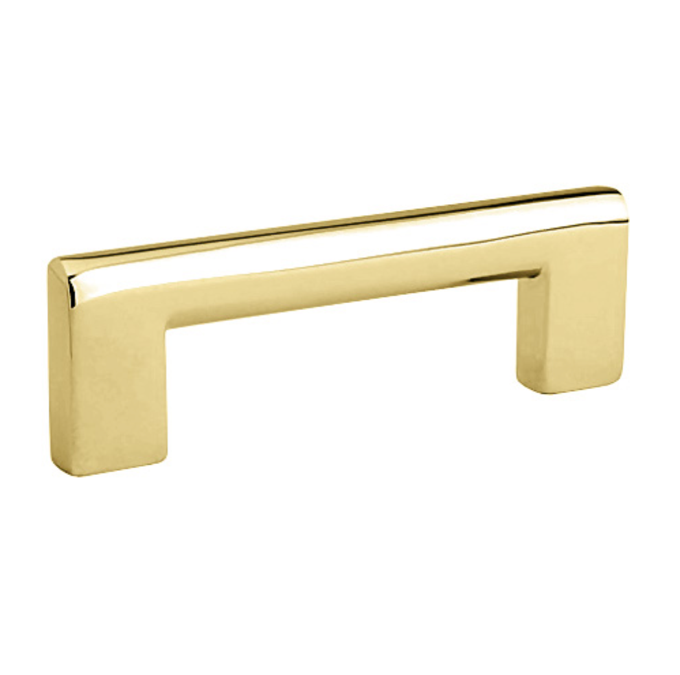 Luxe Unlacquered Brass Cabinet Pulls in Polished Unlacquered Brass - Brass Cabinet Hardware