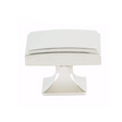 Kelly Squared Polished Nickel Cabinet Knob - Kitchen Drawer Knob - Brass Cabinet Hardware