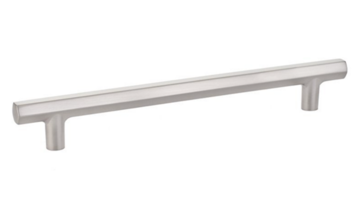 Geometric Satin Nickel "Geo" Cabinet Knobs and Drawer Pulls - Forge Hardware Studio