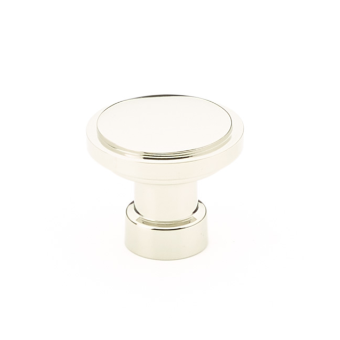 Polished Nickel "Industry" Cabinet Knobs and Drawer Pulls - Forge Hardware Studio