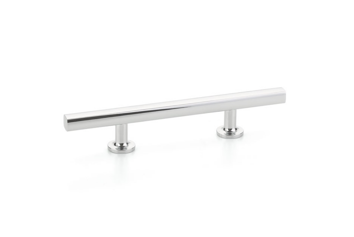 Freestone T-Bar Drawer Pulls in Polished Chrome - Brass Cabinet Hardware