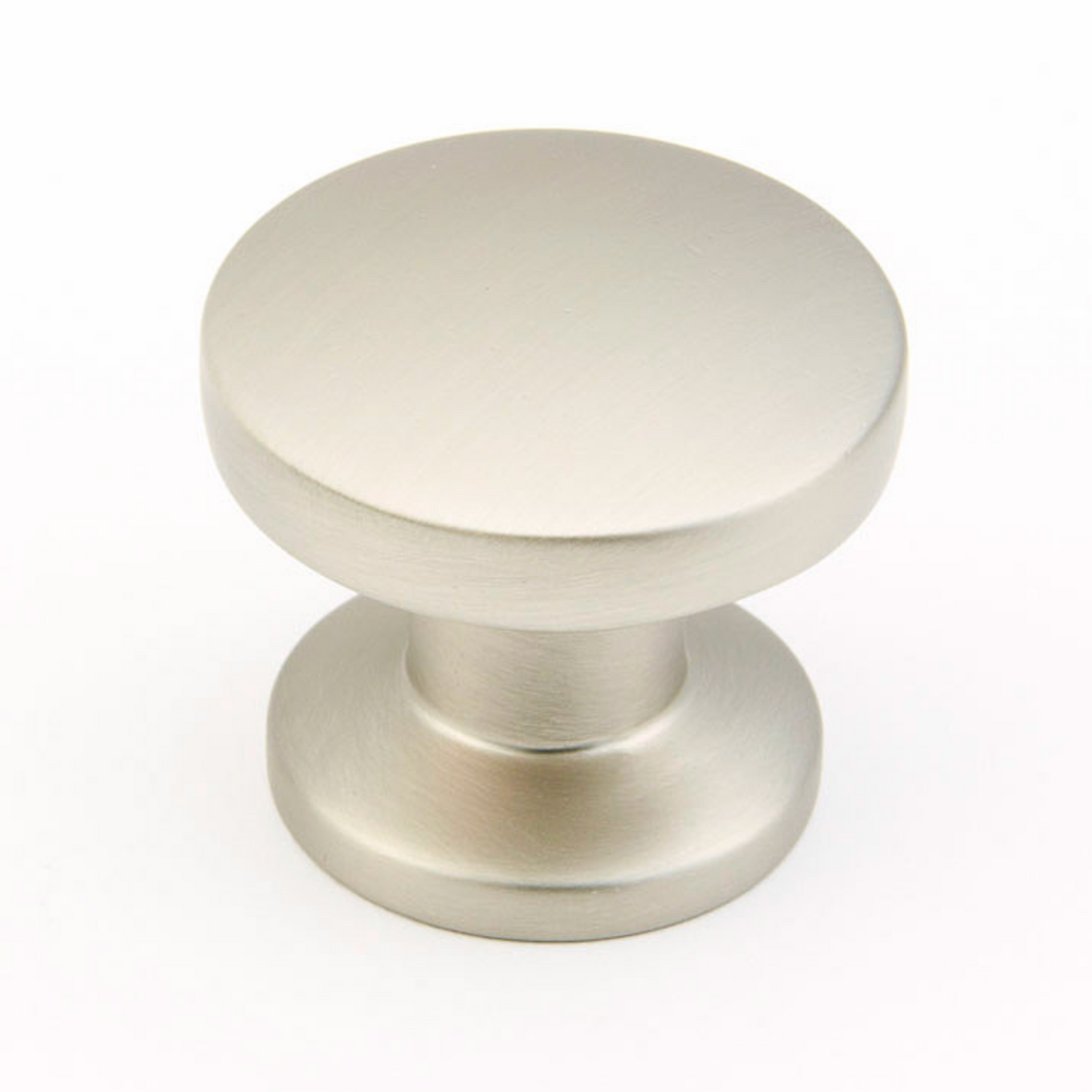 Square "Milli" Satin Nickel Cabinet Knobs and Drawer Pulls - Forge Hardware Studio