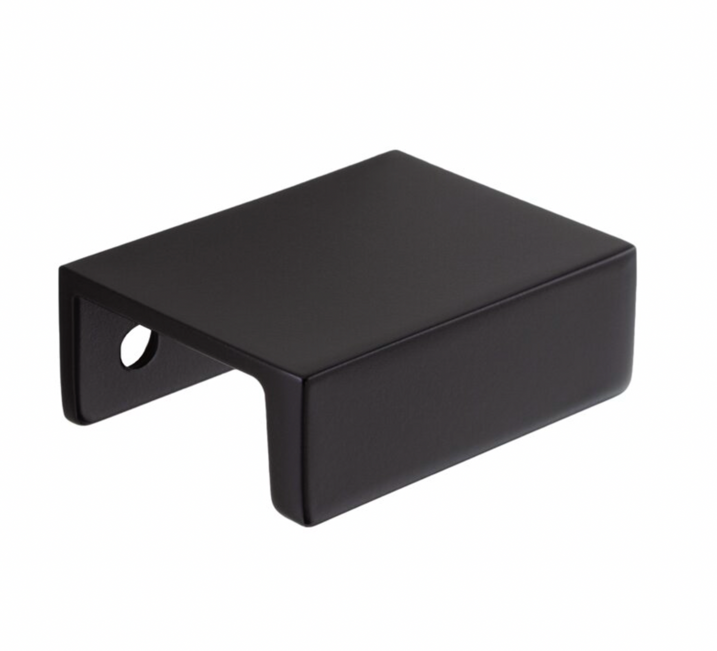 Matte Black Edge "Summer" Tab Drawer Pulls - Forge Hardware Studio