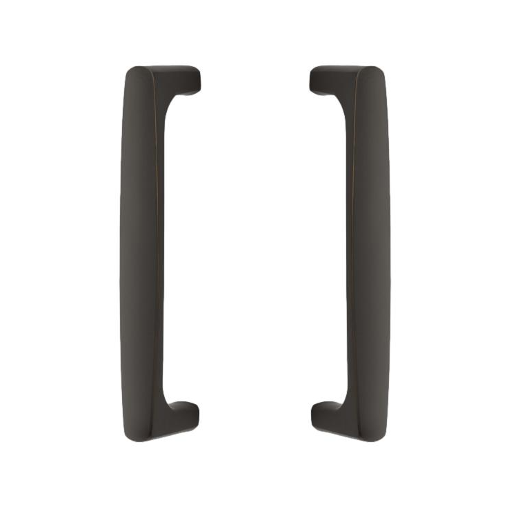 Back to Back "Riverside" Door Pull in Oil Rubbed Bronze Hardware for Interior Sliding and Barn Doors - Forge Hardware Studio