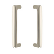 Back to Back "Riverside" Door Pull in Polished Nickel Hardware for Interior Sliding and Barn Doors - Forge Hardware Studio