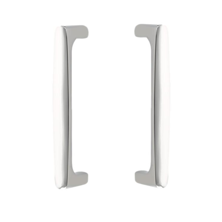Back to Back "Riverside" Door Pull in Polished Chrome Hardware for Interior Sliding and Barn Doors - Forge Hardware Studio