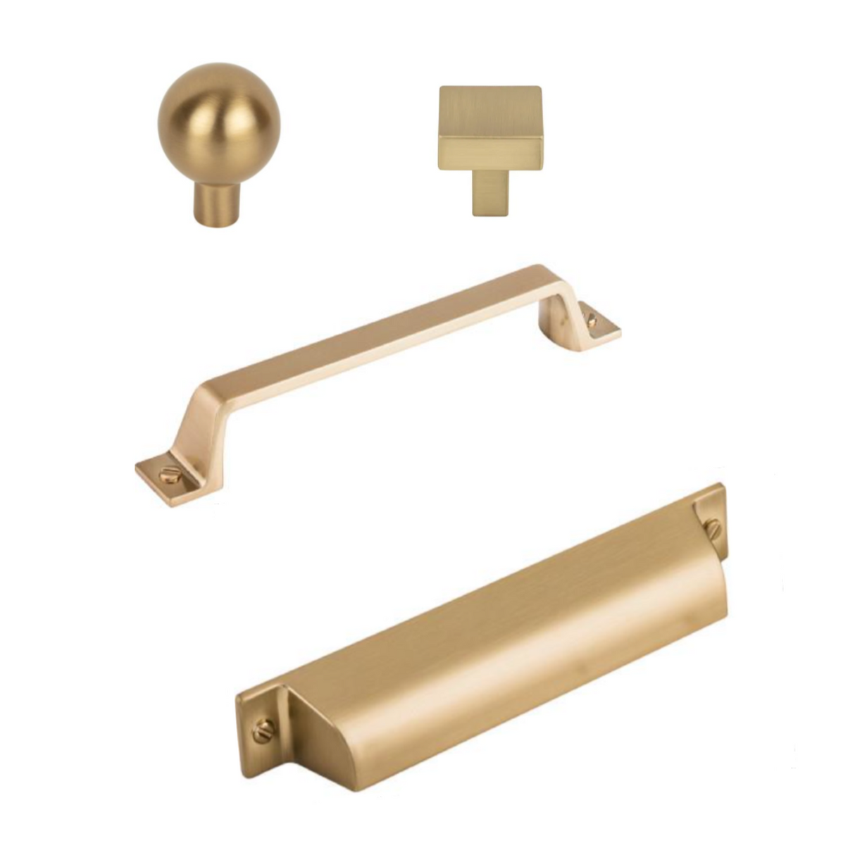 Champagne Bronze "Montclair" Cabinet Knobs and Cup Pulls - Forge Hardware Studio