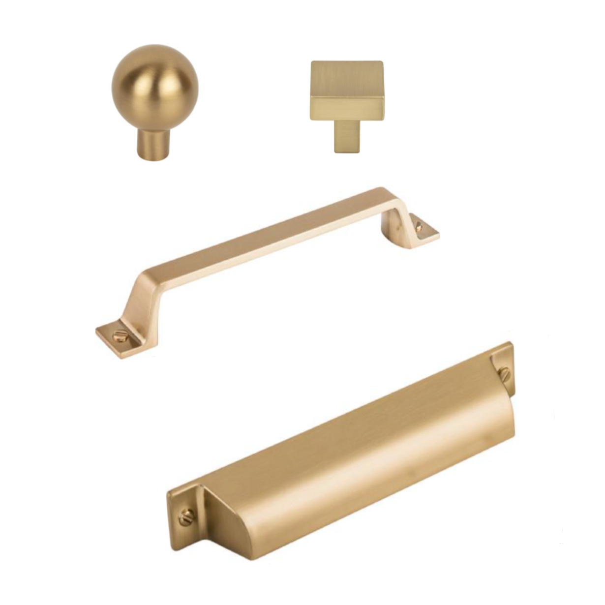 Champagne Bronze "Montclair" Cabinet Knobs and Cup Pulls - Forge Hardware Studio