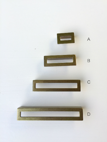 Linea Antique Drawer Pulls - Cabinet Handles - Brass Cabinet Hardware