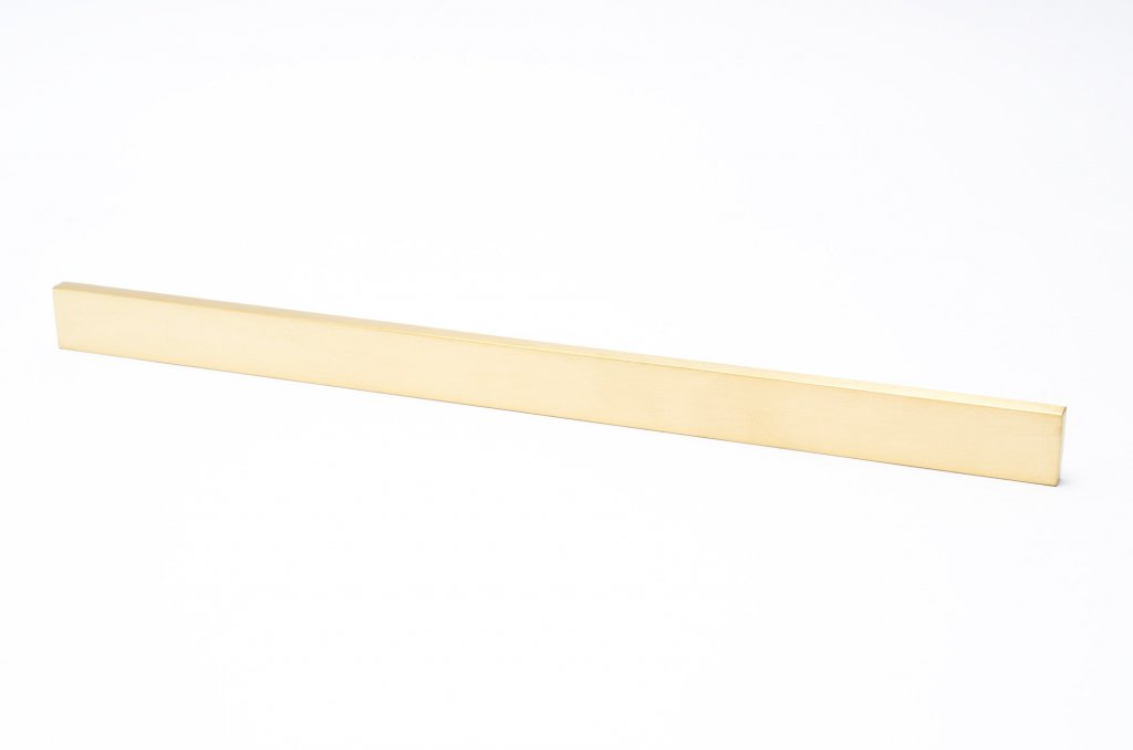 Straight Edge "Kurt 01" Scandinavian Modern Drawer Pulls - Brass Cabinet Hardware