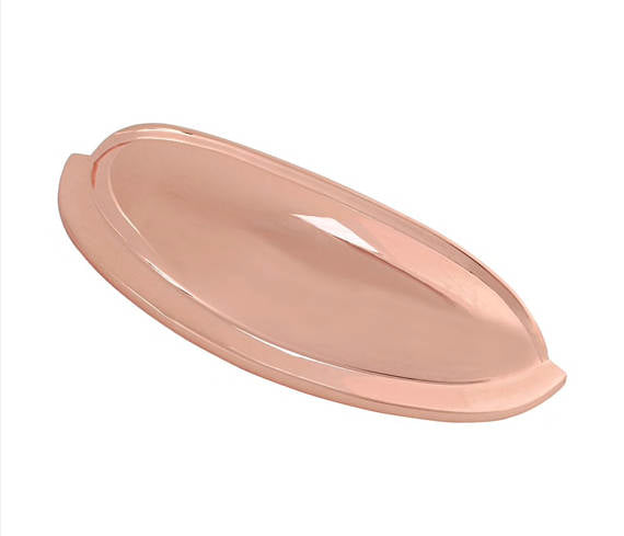 Polished Copper "Neet" Cup Pull - Hardware Pull - Brass Cabinet Hardware