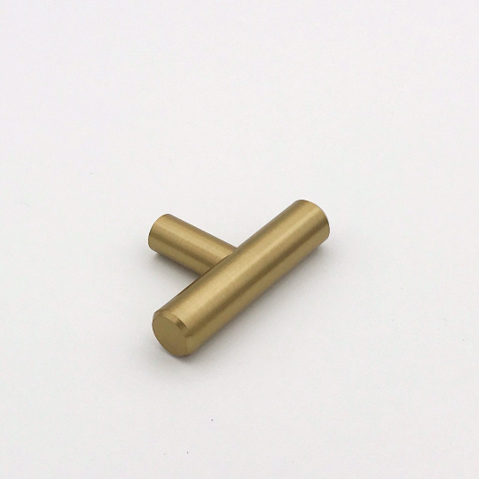 Round Champagne Bronze "Dash" Knob and Drawer Pulls - Brass Cabinet Hardware