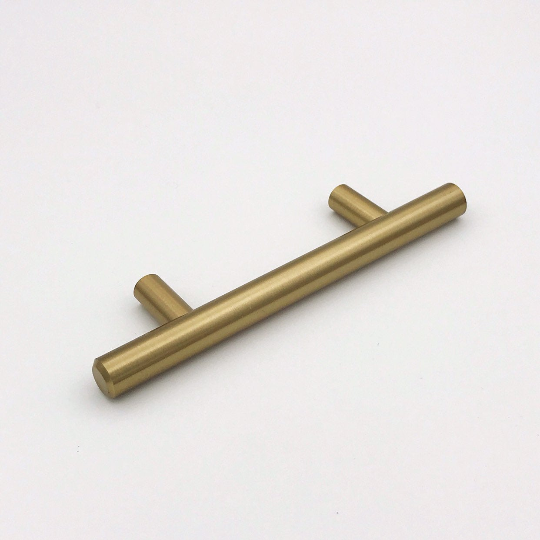 Round Champagne Bronze "Dash" Knob and Drawer Pulls - Brass Cabinet Hardware