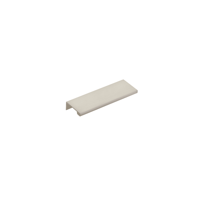 Satin Nickel "Dina" Tab Finger Drawer Pulls - Brass Cabinet Hardware