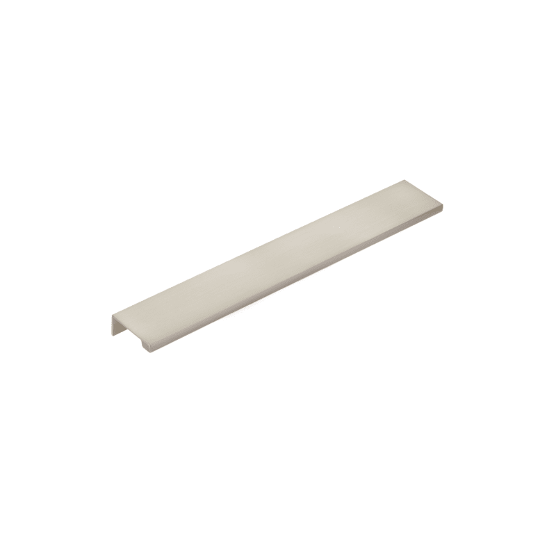 Satin Nickel "Dina" Tab Finger Drawer Pulls - Brass Cabinet Hardware