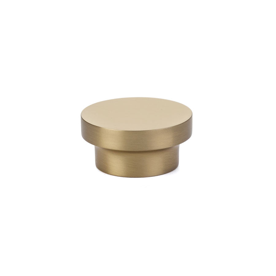 T-Bar "Geo" Cabinet Knobs and Drawer Pulls in Satin Brass - Forge Hardware Studio