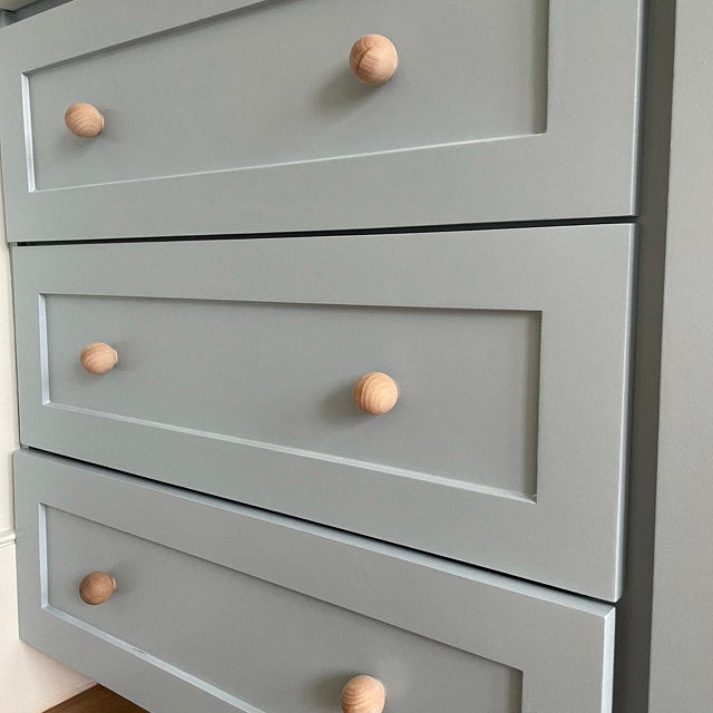 Wood Mid-Century Modern Cabinet Hardware - Kitchen Cabinet Hardware - Forge Hardware Studio