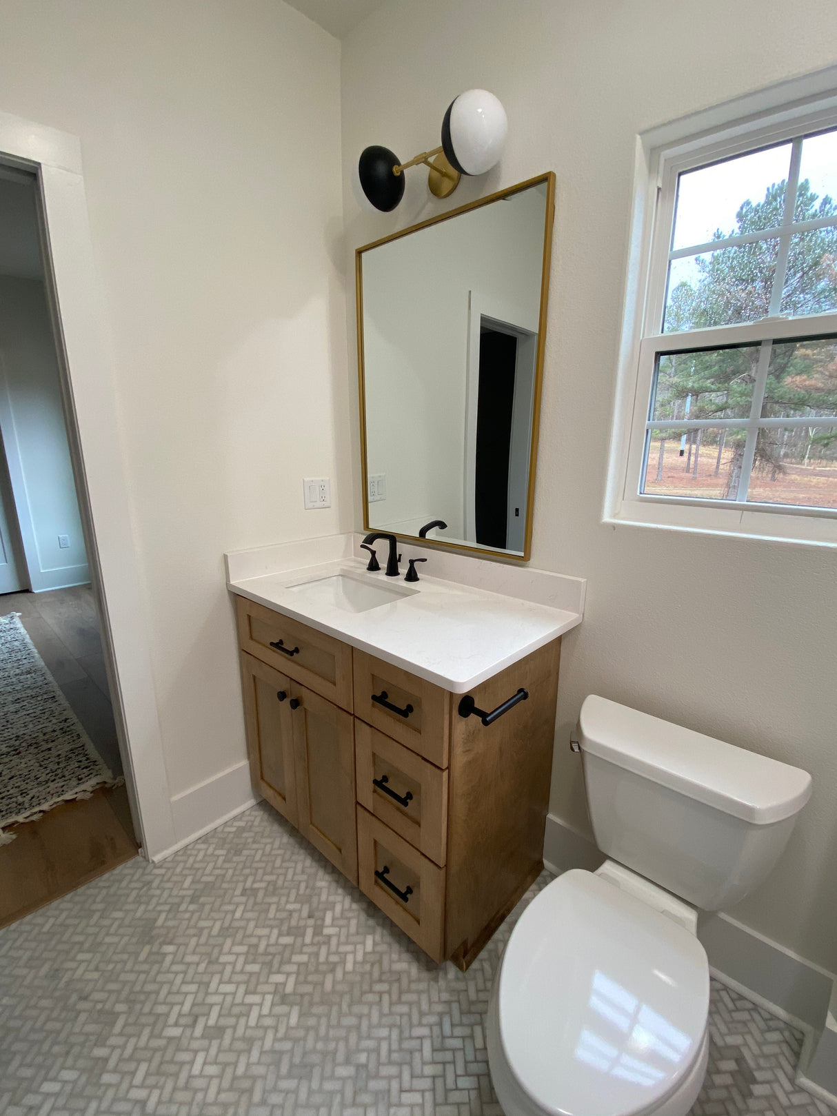 Urban Modern T-Bar Drawer Pulls in Matte Black - Forge Hardware Studio