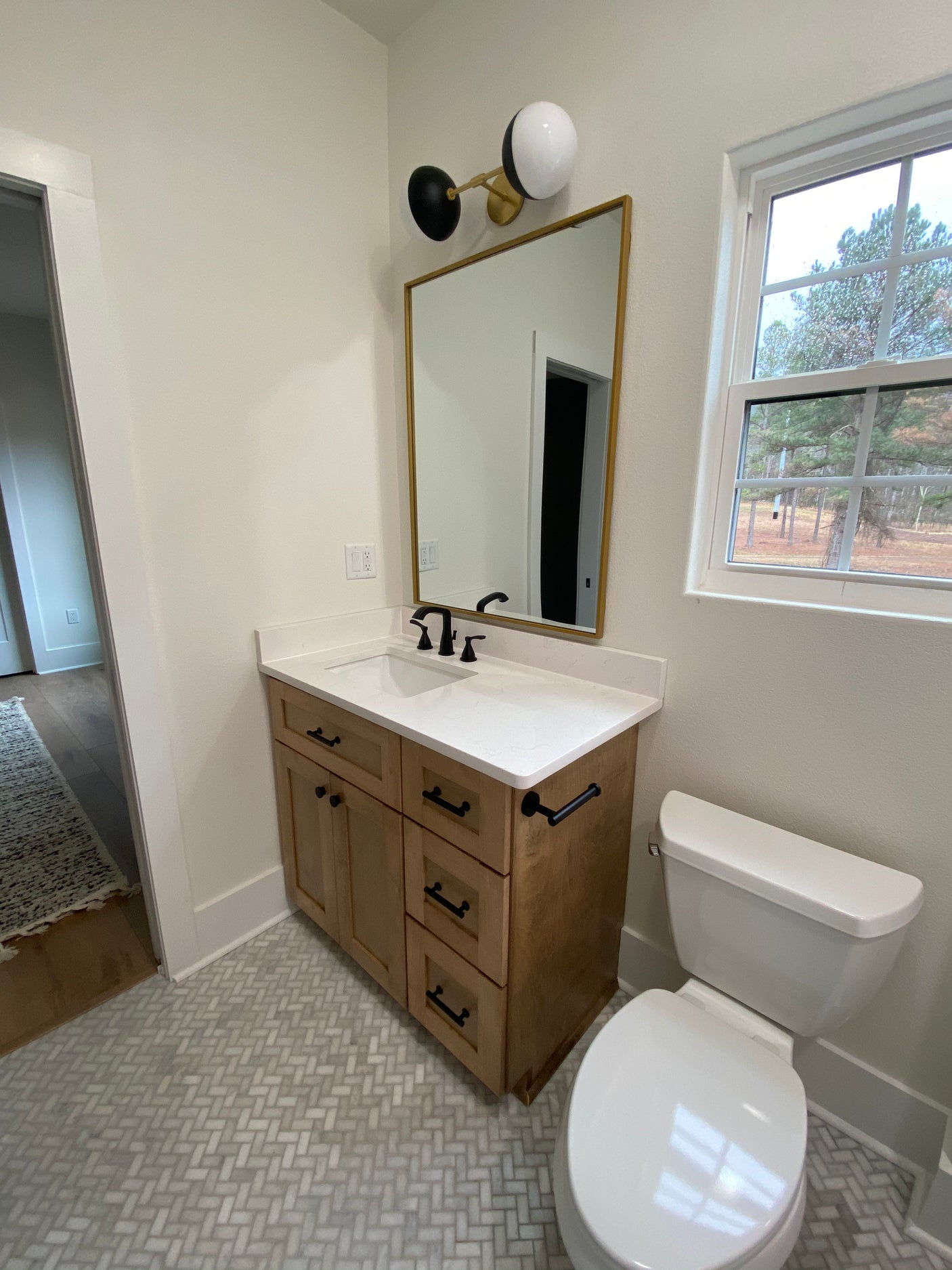 Urban Modern T-Bar Drawer Pulls in Matte Black - Forge Hardware Studio