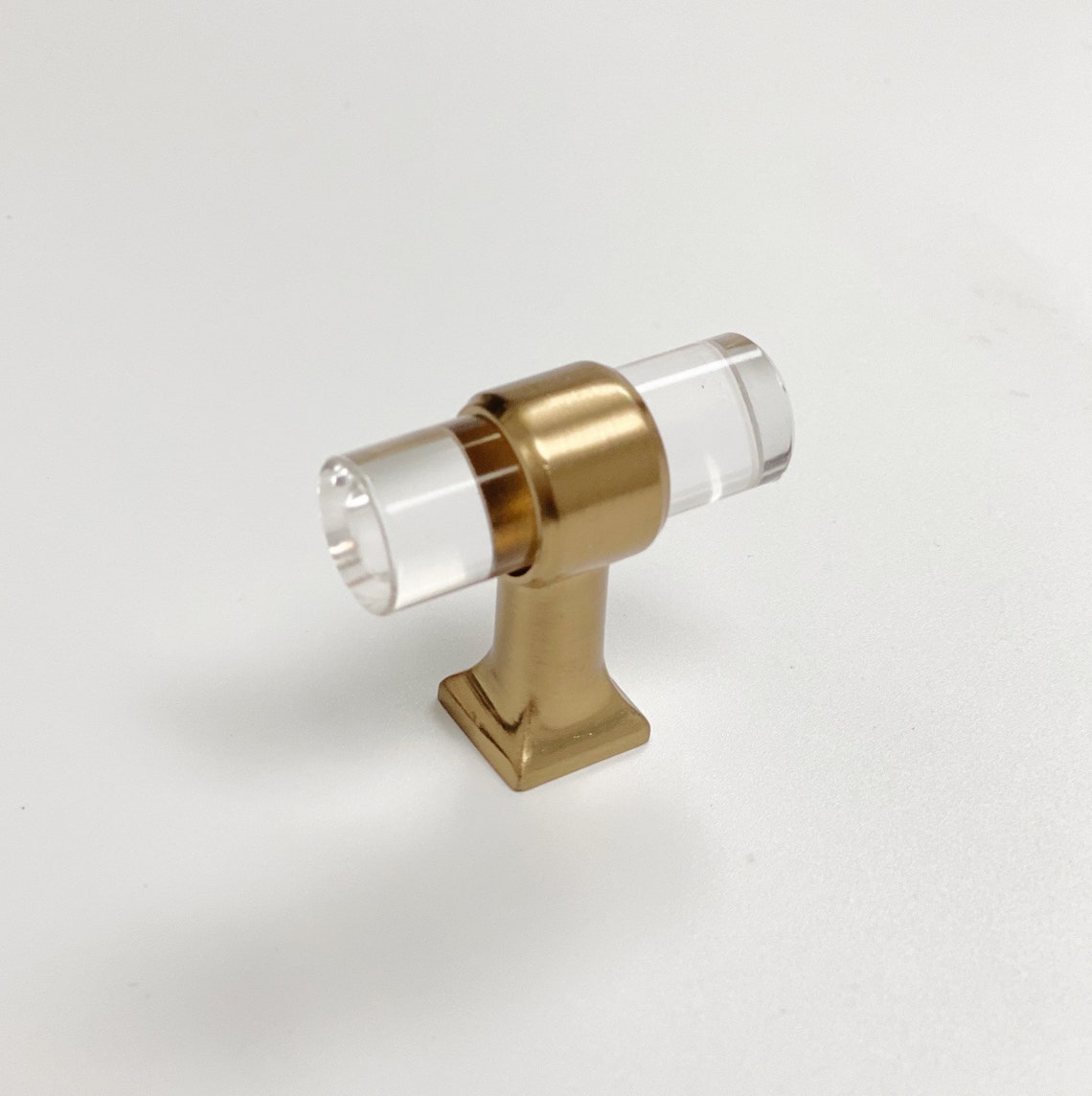 Lucite Champagne Bronze "Gigi" Drawer Pulls - Forge Hardware Studio