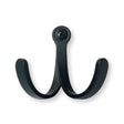 Matte Black Modern Double Wall Hook Hat Towel Hook - Forge Hardware Studio