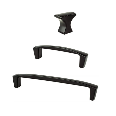 Matte Black "Kent" Drawer Pulls - Forge Hardware Studio