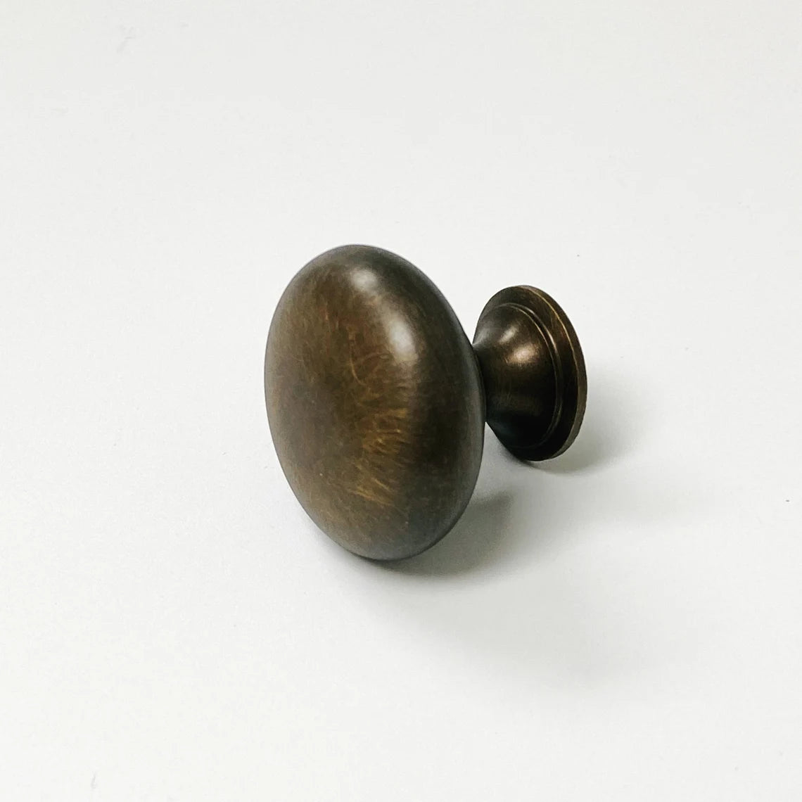 Antique Brass "Eloise" Round Cabinet Knob - Forge Hardware Studio