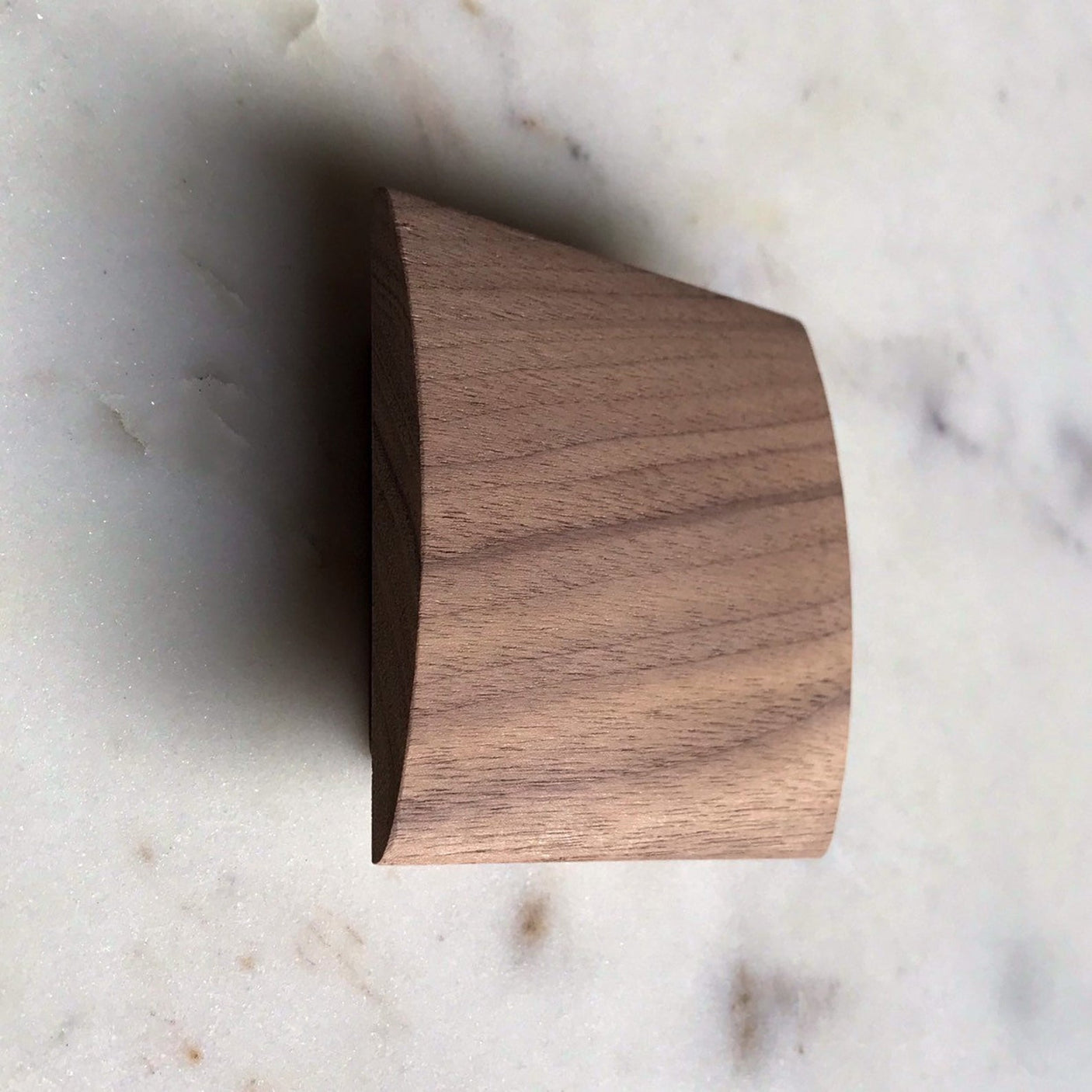 Wood Cabinet Knob Squared Mid-century Modern Hardware - Brass Cabinet Hardware