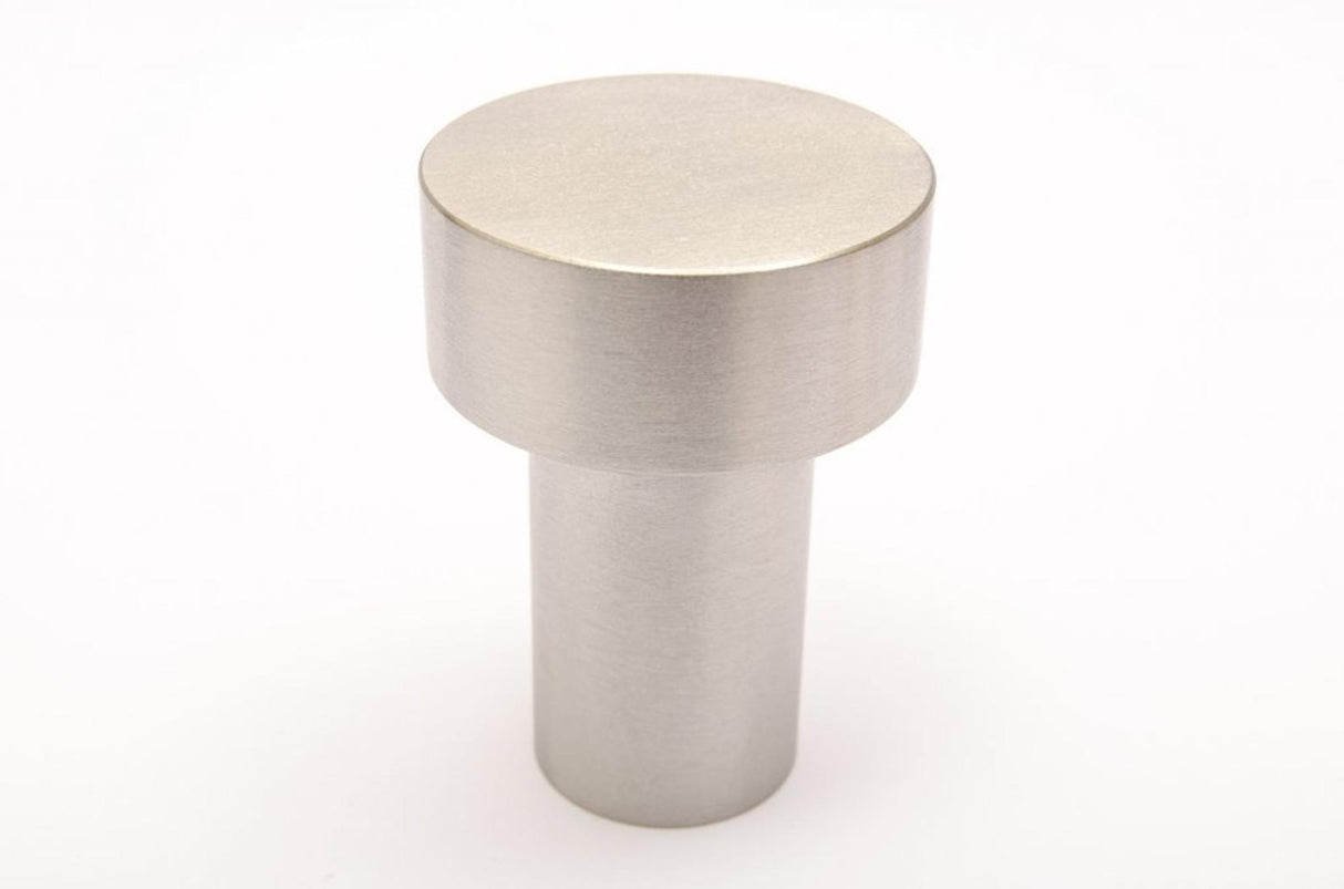 Modern "Dot" Round Wall Hook in Brushed Nickel - Forge Hardware Studio