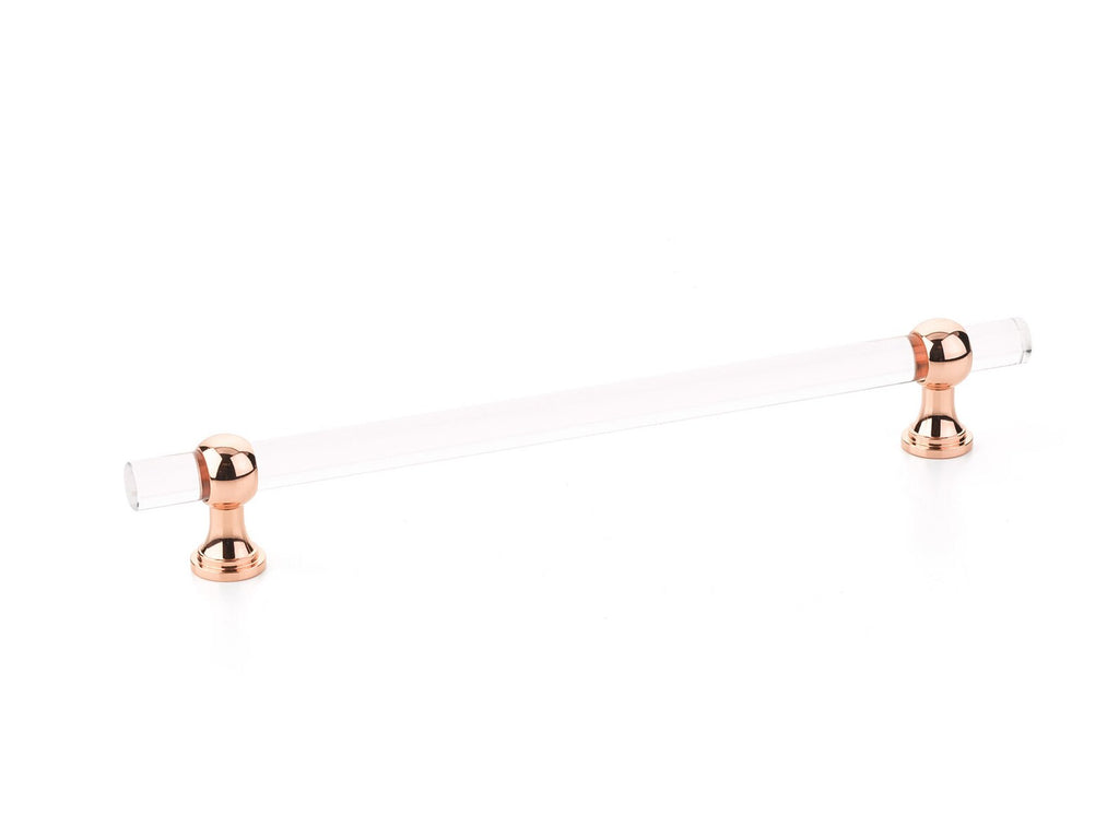 Polished Copper and Lucite "Gleam" Cabinet Knobs and Drawer Pulls (Adjustable) - Forge Hardware Studio