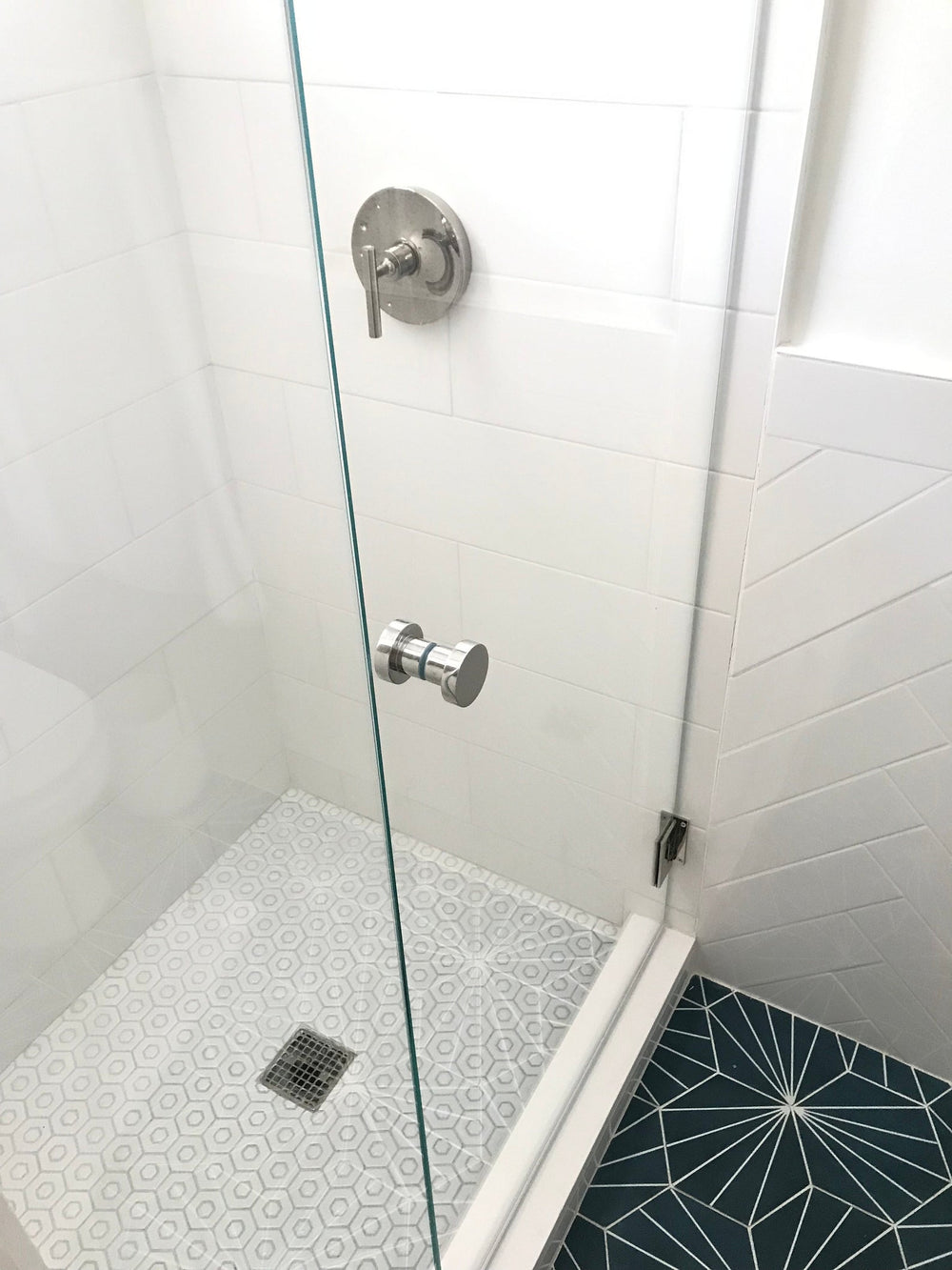 Glass Shower "Spot" Round Polished Nickel Back to Back Door Knob - Forge Hardware Studio