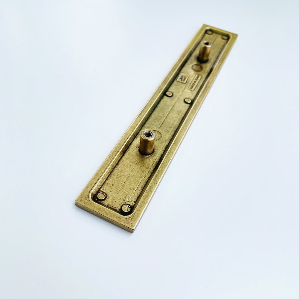 Rectangular Granada Aged Brass Drawer Handles - Forge Hardware Studio