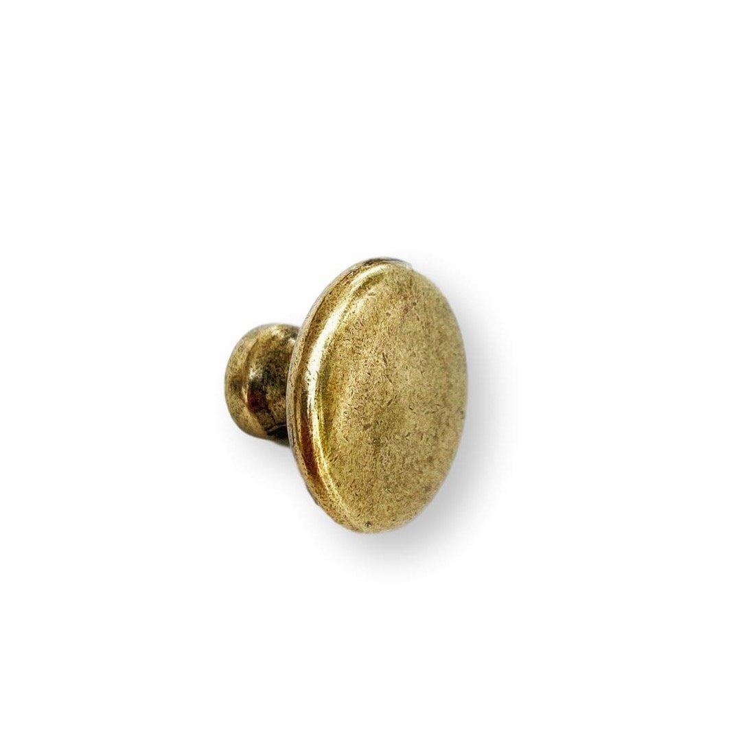 T-Bar Aged Brass "Park" Drawer Pulls and Knobs - Forge Hardware Studio