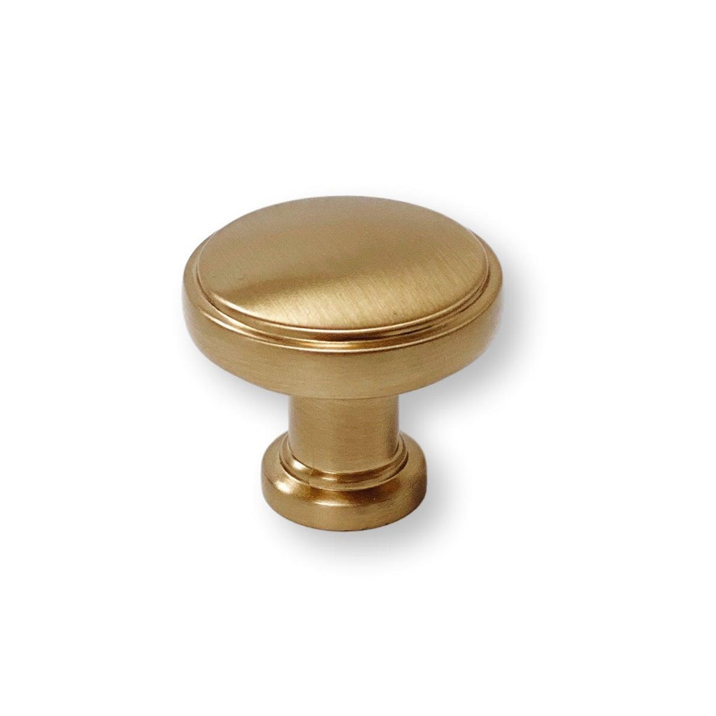 Luna Champagne Bronze Round Cabinet Knob - Forge Hardware Studio