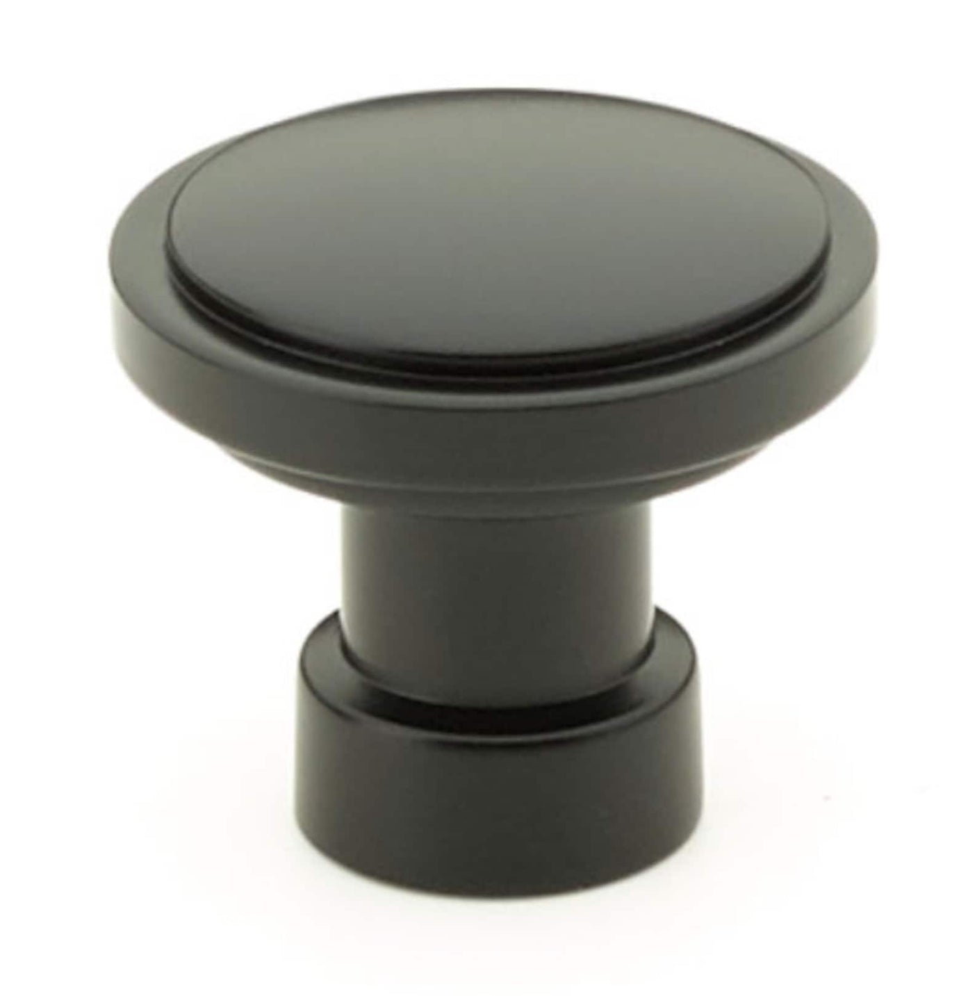 Flat Black "Industry" Cabinet Knobs and Drawer Pulls - Forge Hardware Studio