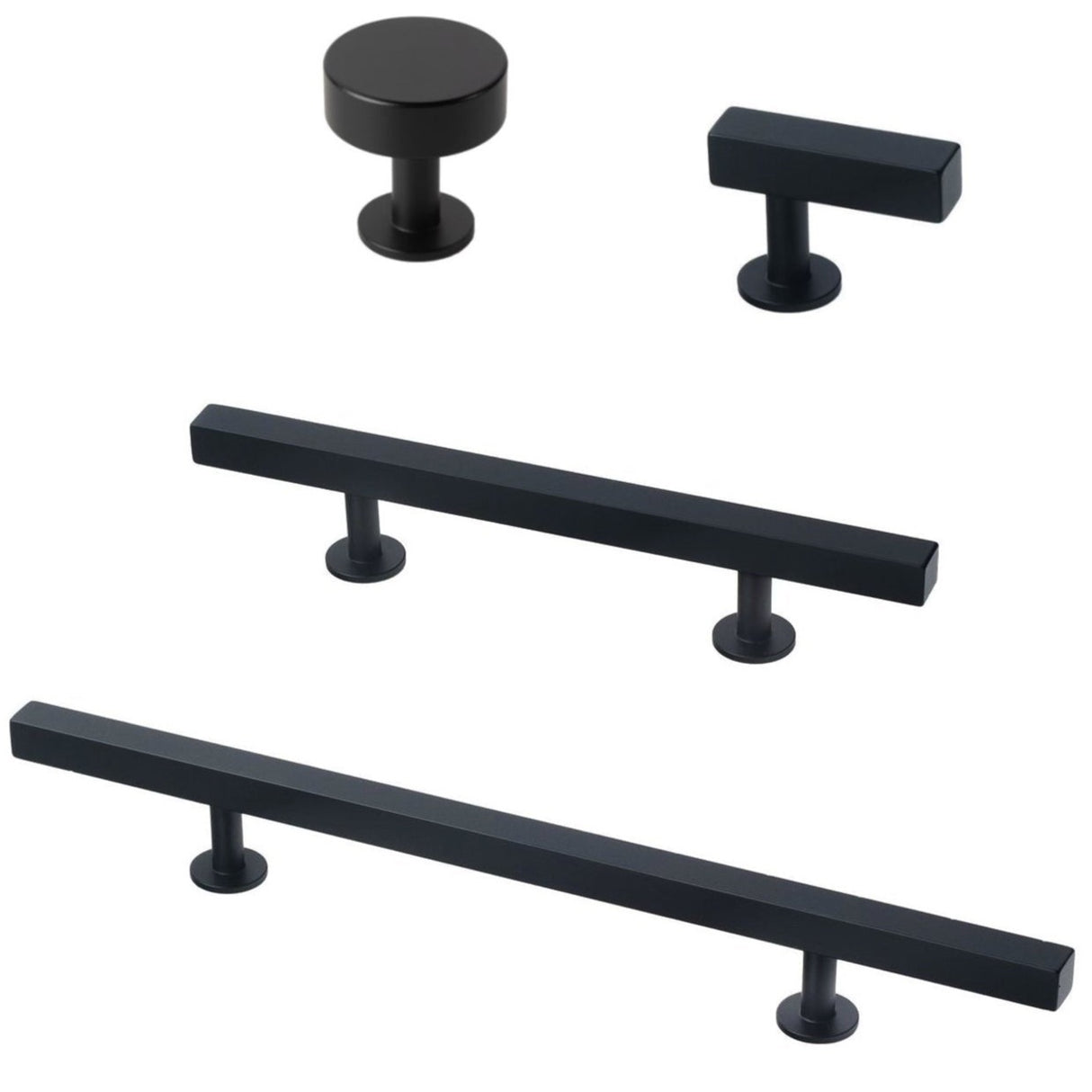 Bar Series Lew's Hardware in Matte Black - Forge Hardware Studio