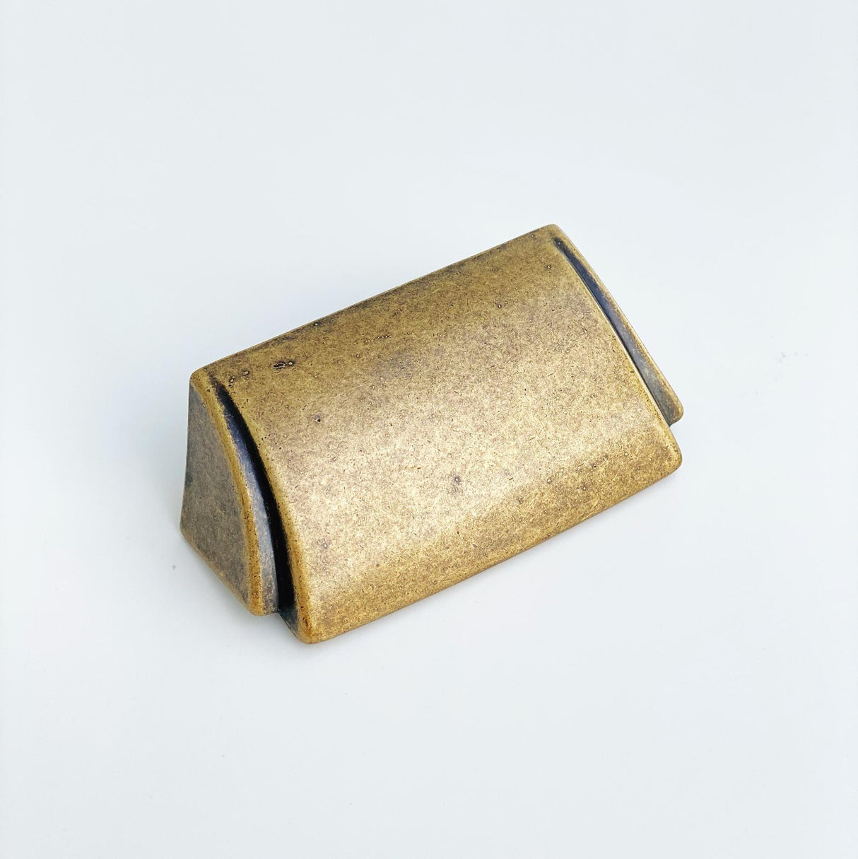 Antique Bronze "Ella" Cup Drawer Pull - Forge Hardware Studio