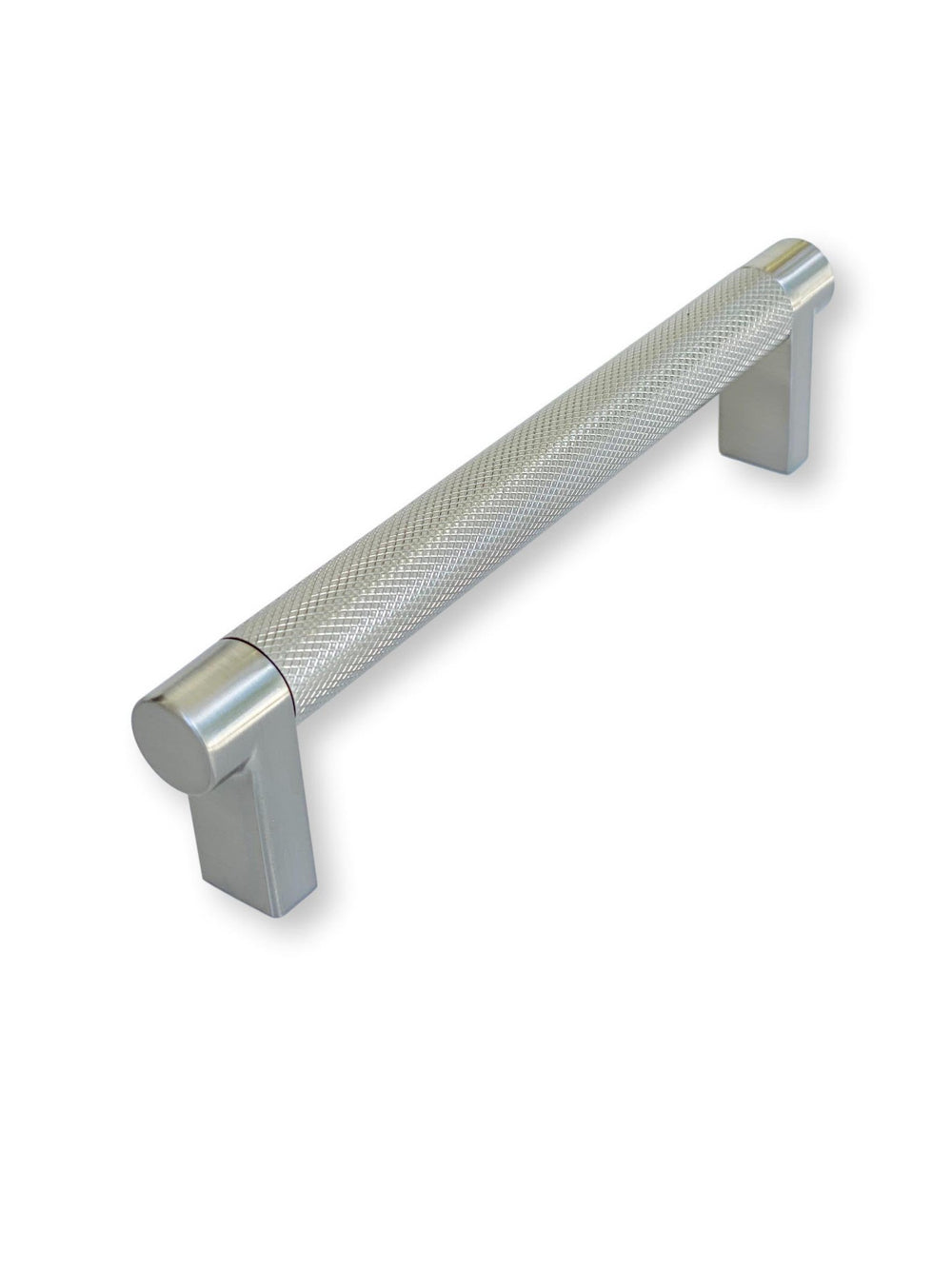 Knurled "U-Shaped" Champagne Bronze and Nickel Drawer Pulls - Forge Hardware Studio